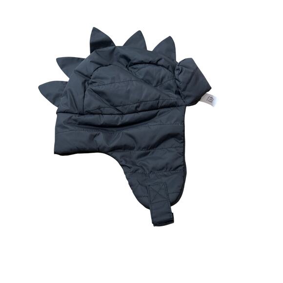 Baby Gap Dino Puffer Trapper Hat Black Size Toddler Small/Medium New with tags - Picture 2 of 5